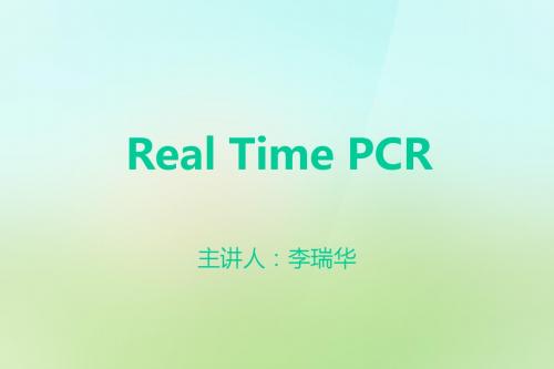 Real Time PCR