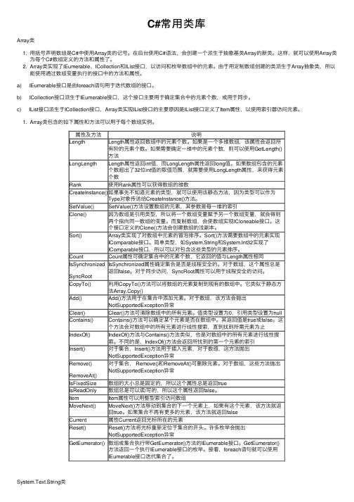 C#常用类库