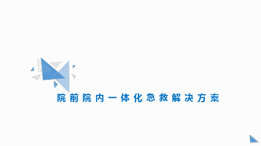 医院一体化急诊救治解决方案(卒中、胸痛、新生儿、危重孕产,创伤五大中心)