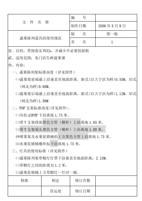 蔬果陈列规范[1]