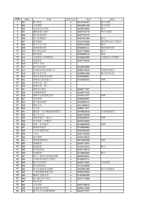 供应商档案(新)