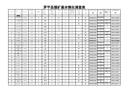 罗平县煤矿