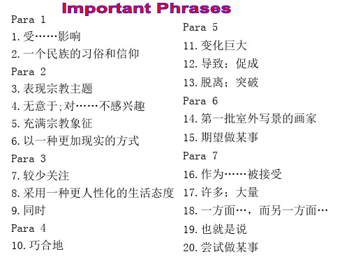 人教版(新课程标准)选修6Unit1ArtReading课件-(4)