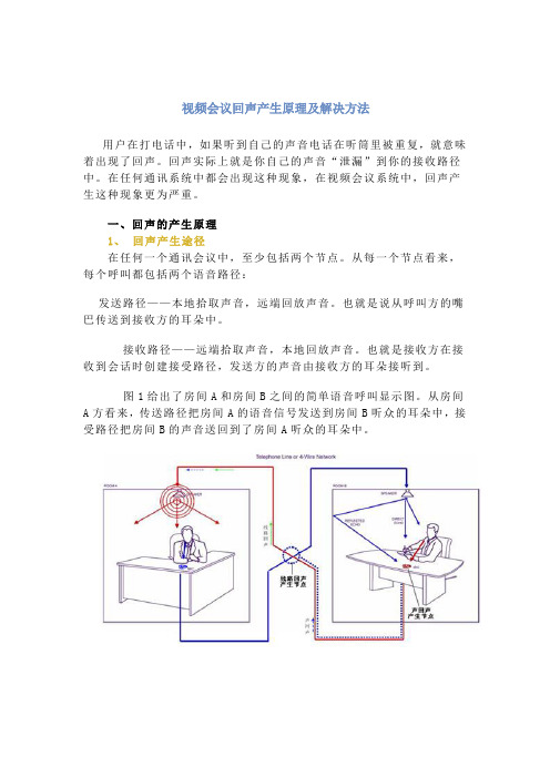 视频会议回声产生原理及解决方法