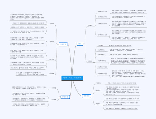 咨询工程师思维导图-管理14健康、安全、环境管理
