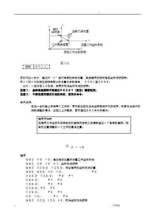 牧野火花机编程手册