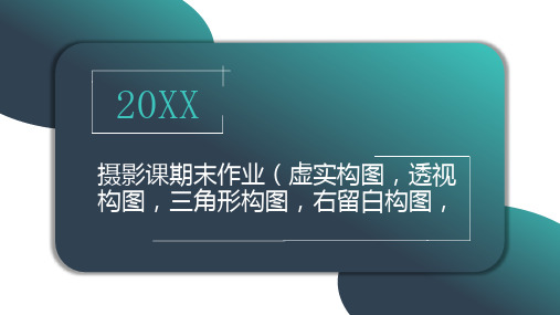 摄影课期末作业虚实构图透视构图三角形构图右留白构图-实用模板