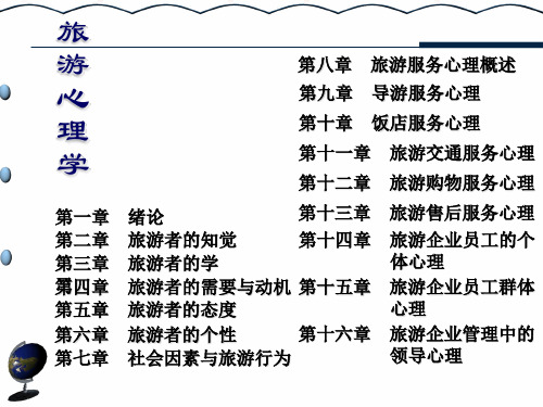 旅游心理学完整版课件_PPT幻灯片