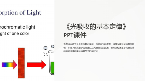 《光吸收的基本定律》课件