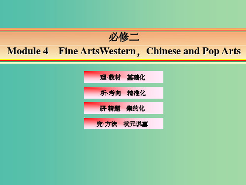 高考英语一轮复习 Module 4 Fine Arts-Western,Chinese and Po