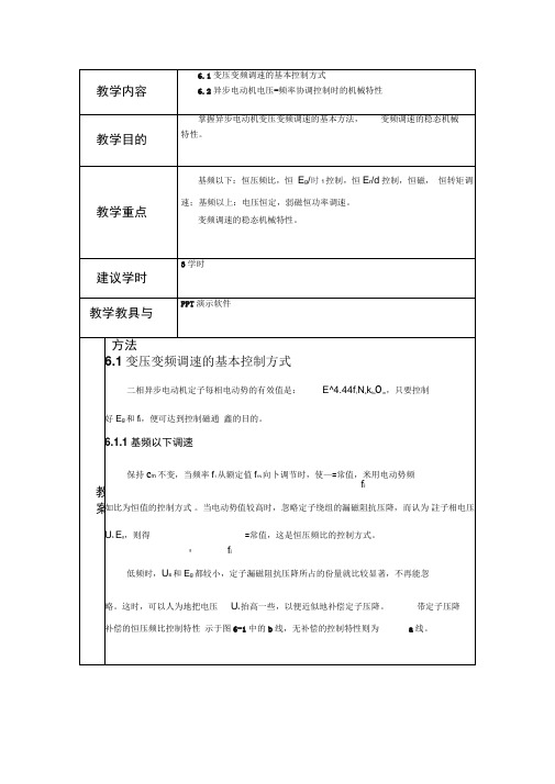 变压变频调速的基本控制方式