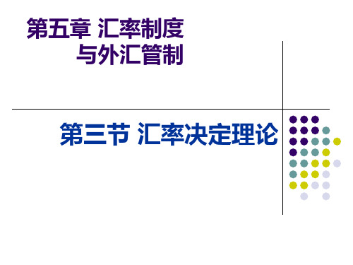 汇率决定理论(PPT 51页)