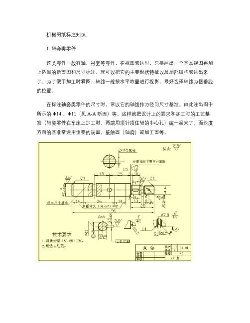 机械设计图纸标注知识  工程制图标注  标注方法、方式要点