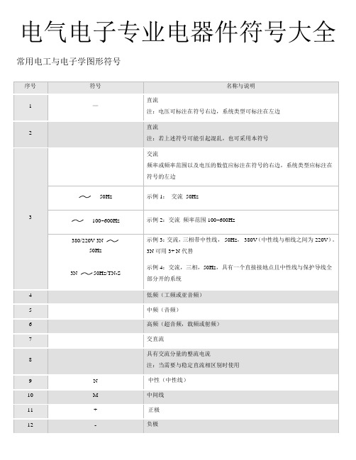 电气图形符号大全