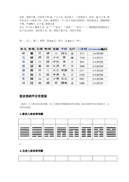 易经六十四卦卦爻辞详解