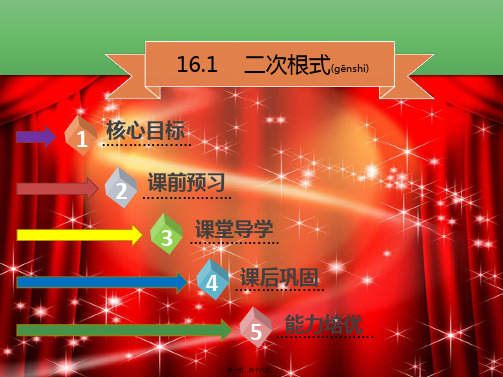 八年级数学下册 第十六章 二次根式 16.1 二次根式课件