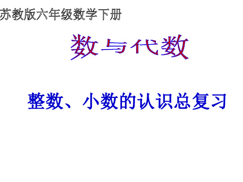 六年级数学下册课件-7.1.1整数、小数的认识(1)203-苏教版(共14张PPT)