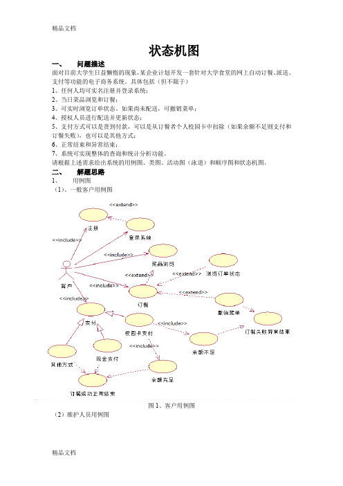 Rational-Rose-用例图、顺序图、活动图、类图、状态机图-实例(汇编)