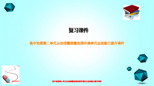 高中地理第二单元从地球圈层看地理环境单元总结能力提升课件