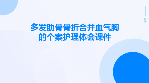 多发肋骨骨折合并血气胸的个案护理体会课件