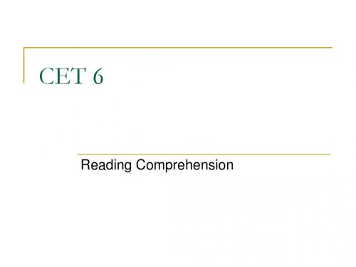 CET 6 - reading