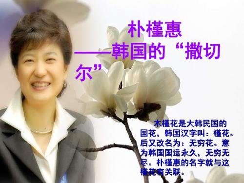 朴槿惠简介