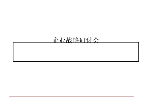 企业战略研讨会[优质PPT]