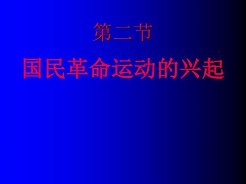 国民革命运动的兴起ppt3 人教版