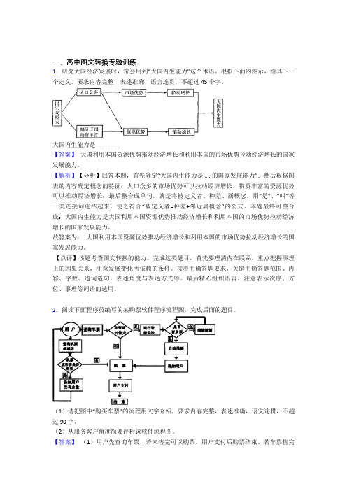 2020-2021语文图文转换的专项培优练习题含答案