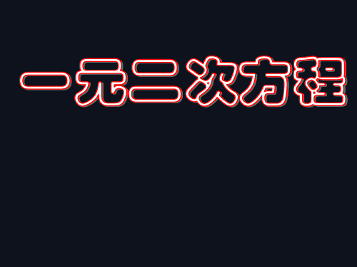 人教课标版 初中数学九年级上册第二十一章复习(共17张PPT)