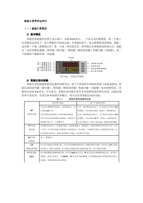 智能仪表使用说明书