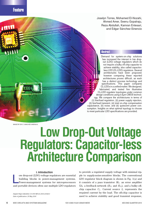 low drop-out voltage regulators cap-less architecture comparison!