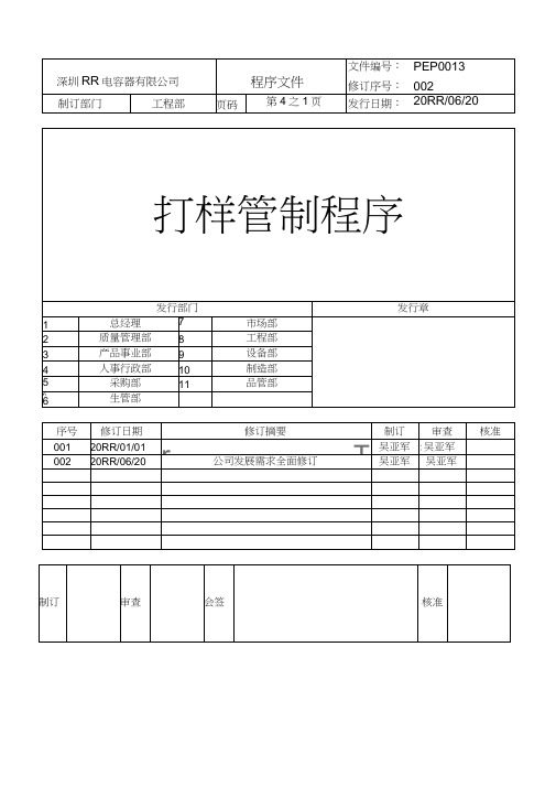 打样管制程序.doc