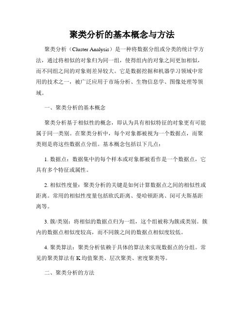 聚类分析的基本概念与方法