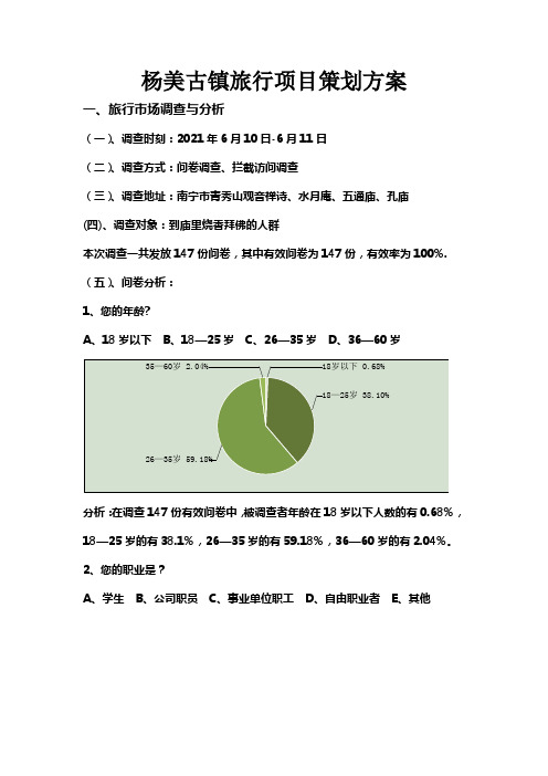 杨美古镇旅行项目策划方案