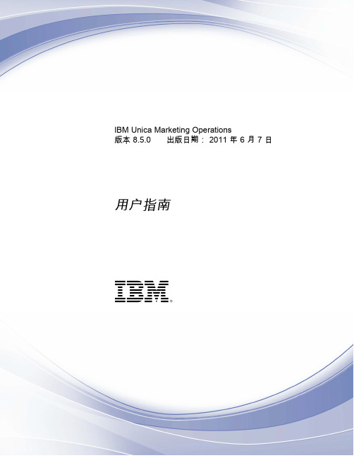 IBM Unica Marketing Operations 用户指南说明书