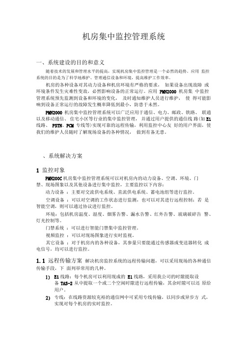 基站机房集中监控管理系统1
