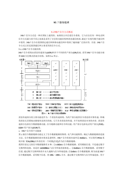 NO.7信令技术