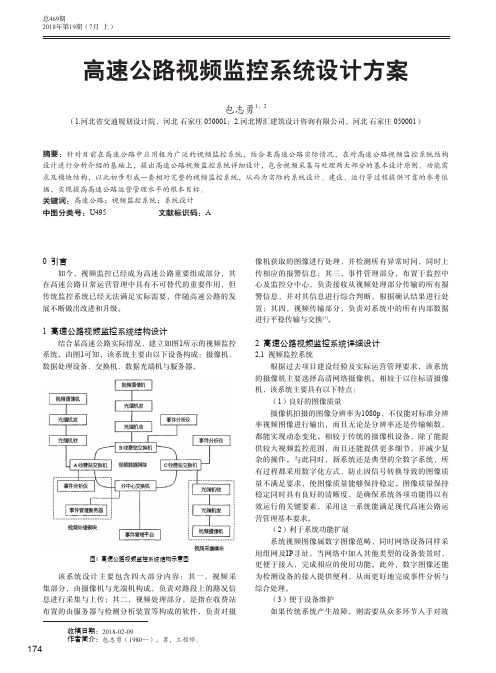 高速公路视频监控系统设计方案