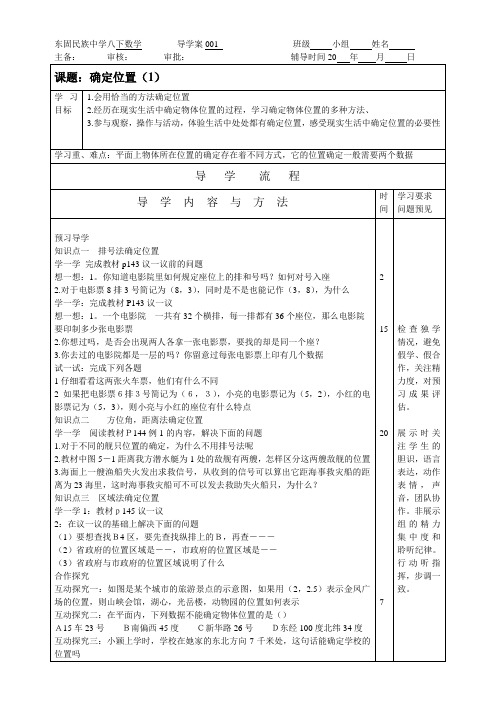 确定位置(1)