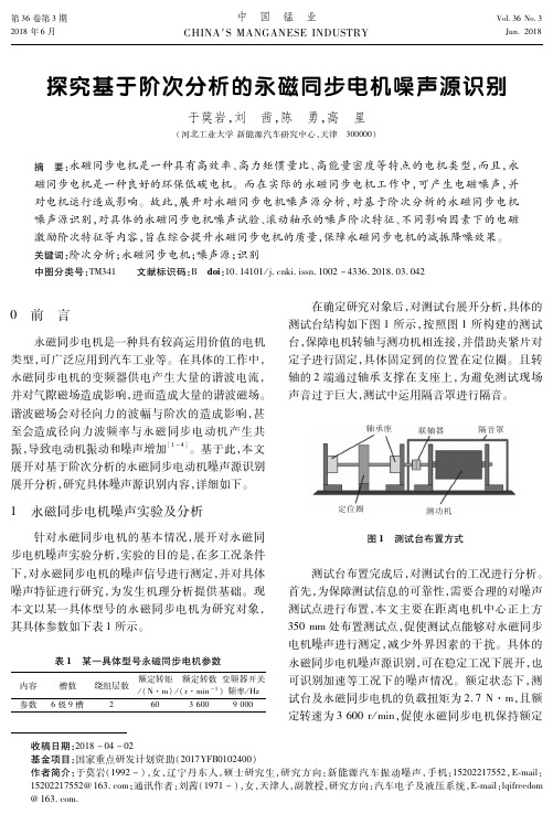 探究基于阶次分析的永磁同步电机噪声源识别