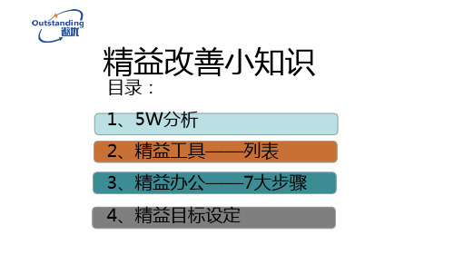 精益改善小知识 PPT课件