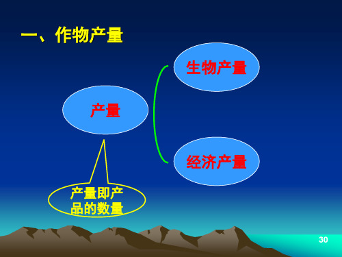 作物产量及其构成因素