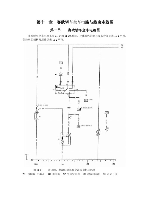 赛欧全车电路