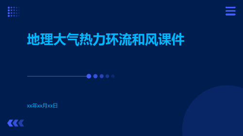 地理大气热力环流和风课件