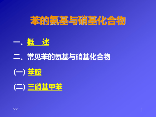 苯的氨基与硝基类化合物ppt课件