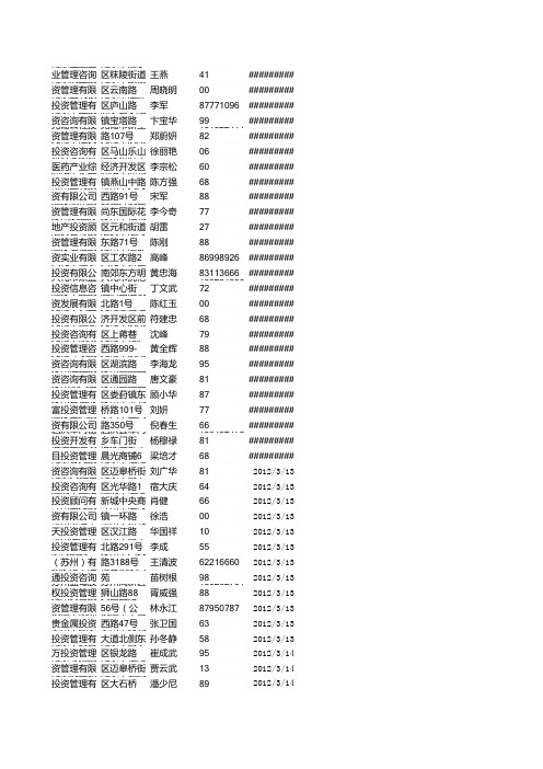 江苏投资公司