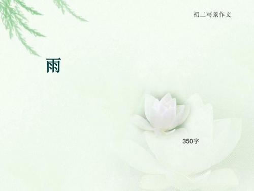 初二写景作文《雨》350字(总7页PPT)