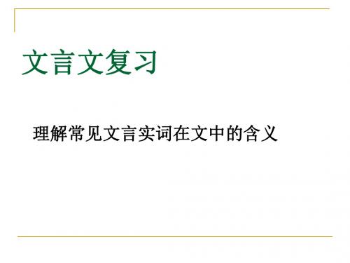 高考复习文言实词推断方法PPT5 (共22张PPT)