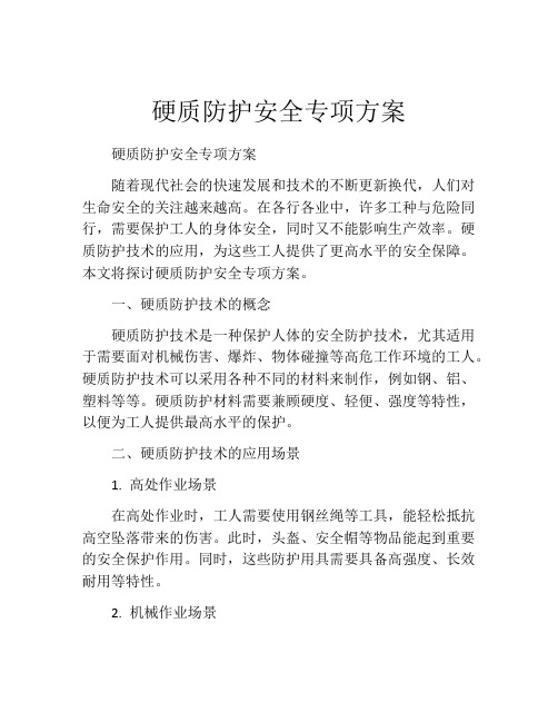 硬质防护安全专项方案